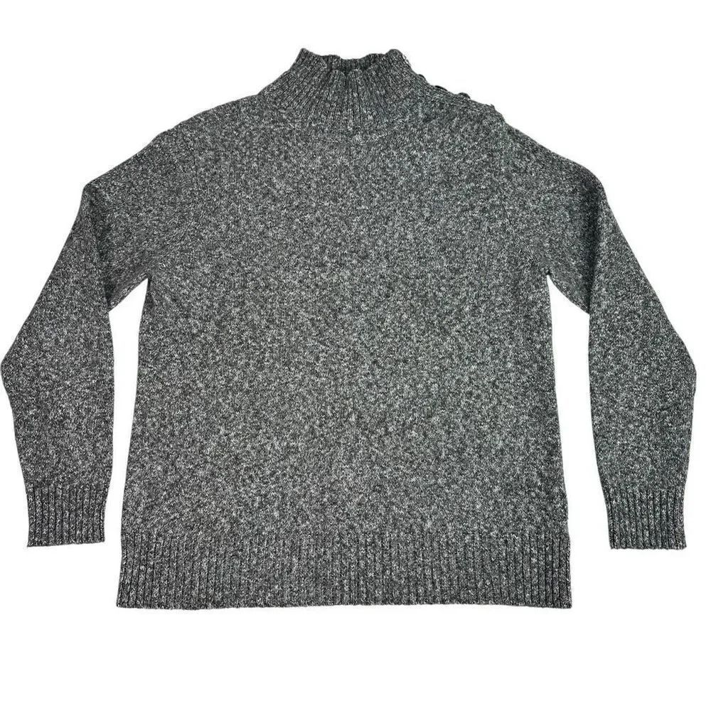 Michael Michael Kors Women's Small Gray Mock Neck Sweater